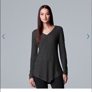 Simple Vera VeraWang Lace Up Sweater